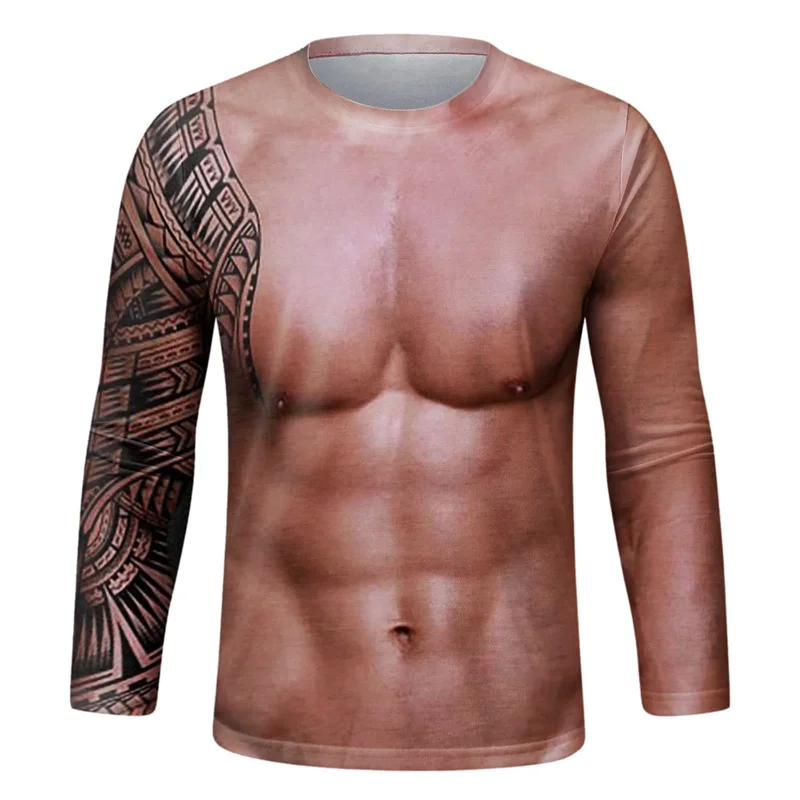 Funny Fake Muscle Graphic T Sh - Tee Graphic Print recension och pris