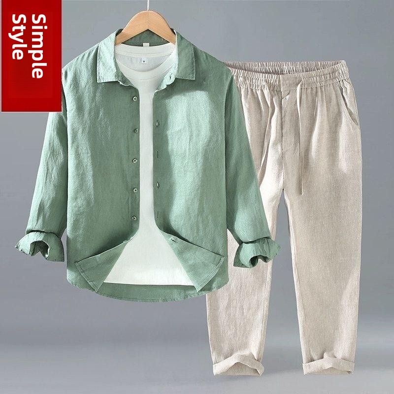 Loose Linen Men's Casual Short - Linen Shirt Breathable recension och pris