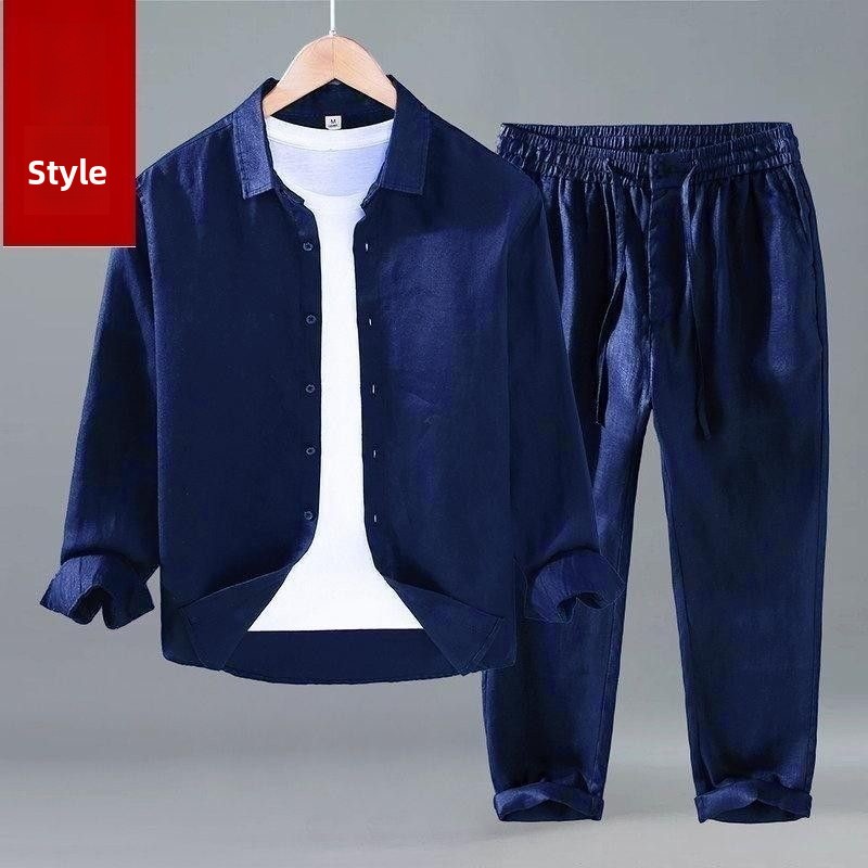 Loose Linen Men's Casual Short - Linen Shirt Breathable recension och pris